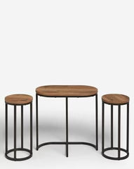 Round Nesting Living Lounge Bedroom Side Tables (Set of 3)